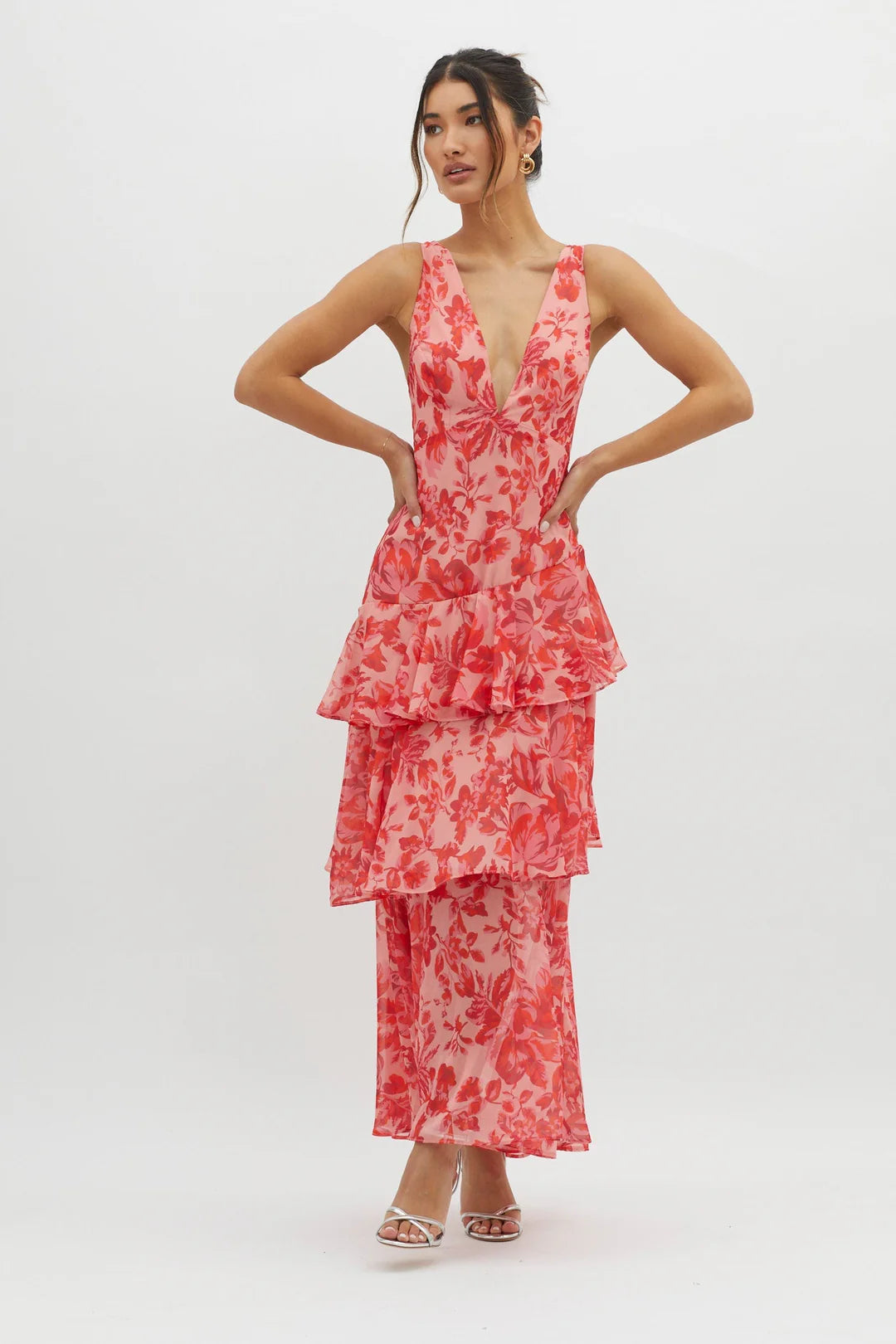 FAYE™ | VESTIDO MIDI RECTO BLOOM