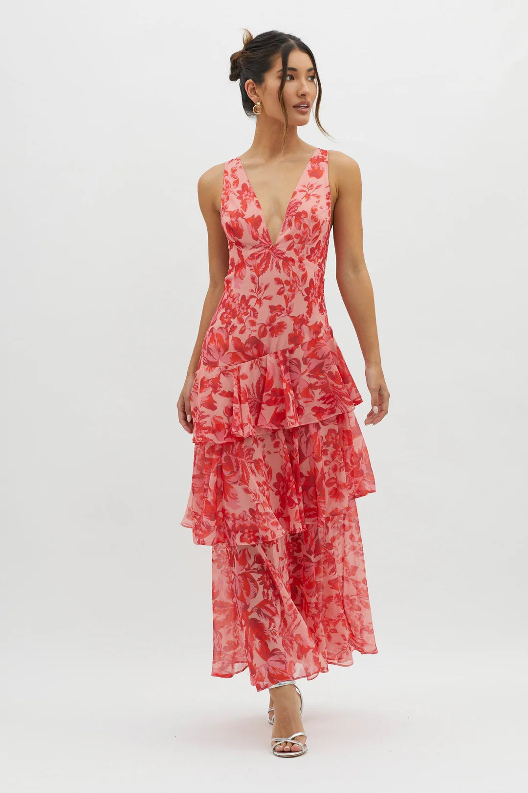 FAYE™ | VESTIDO MIDI RECTO BLOOM