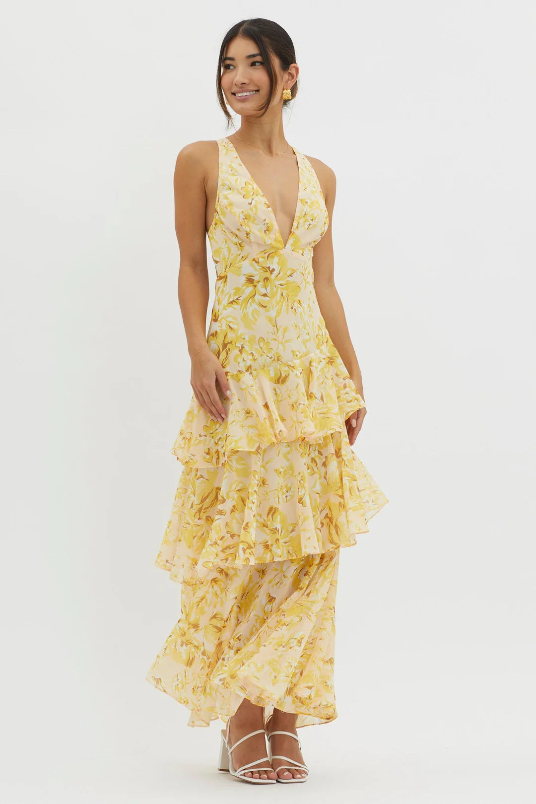 FAYE™ | VESTIDO MIDI RECTO BLOOM
