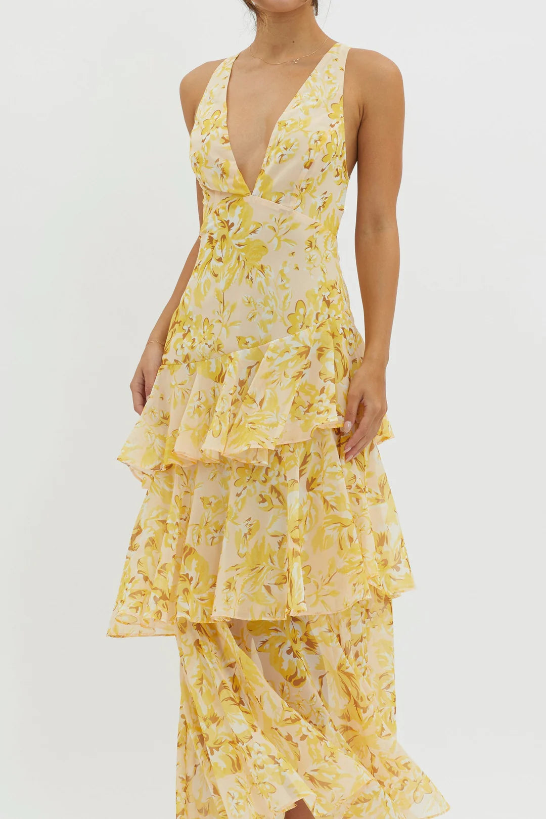FAYE™ | VESTIDO MIDI RECTO BLOOM