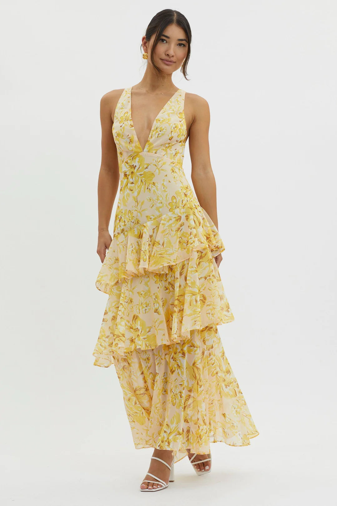 FAYE™ | VESTIDO MIDI RECTO BLOOM
